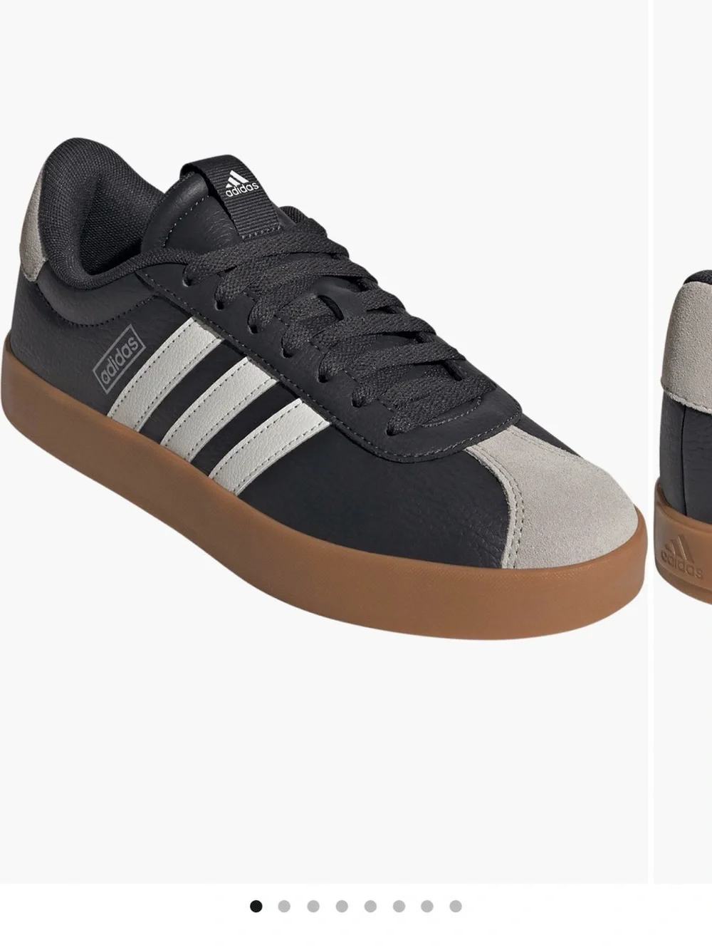 NWT Women’s adidas VL Court 3.0 Black, White & Gum Sole Low-Top Sneaker Size 10